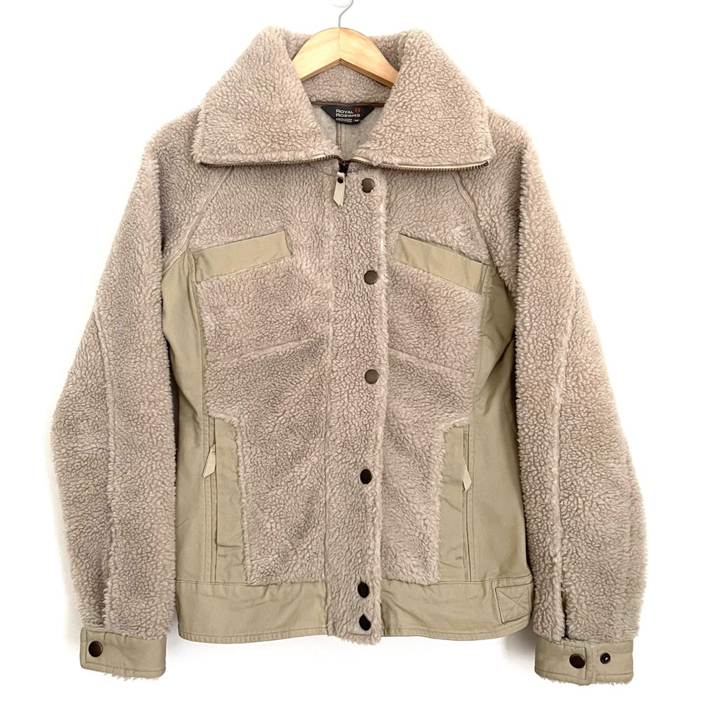 70’s Vibes Sherpa Full Zip Women’s Jacket- Med